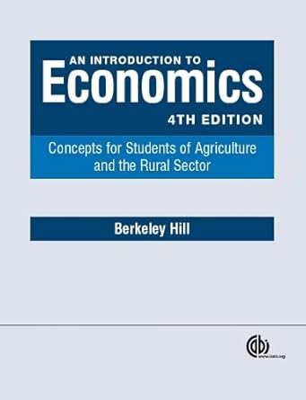 an introduction to economics op concepts for students of agriculture and the rural sector 4th edition