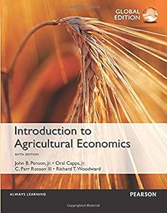 intro to agricultural economics globl ed 2016th edition john penson 1292073063, 978-1292073064