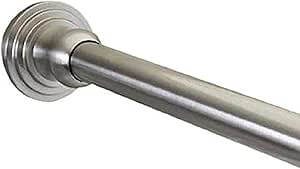 dynasty hardware dyn sr60 sn 1 inch diameter shower curtain rod and mounting brackets 60 inch satin nickel