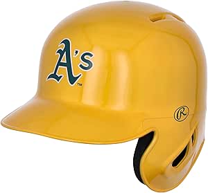 oakland athletics rawlings alternative chrome mini batting helmet fanatics exclusive mlb mini helmets  