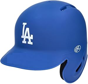 dodgers matte blue rawlings replica mlb baseball mini batting helmet rawlings b099r12qwr
