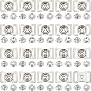 olycraft 20pcs sports helmets buckle iron sports helmets chin strap adapter baseball football helmet repair