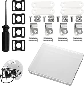 68pcs helmet repair kit sports helmets buckle football helmet hardware kit including stainless steel r shape
