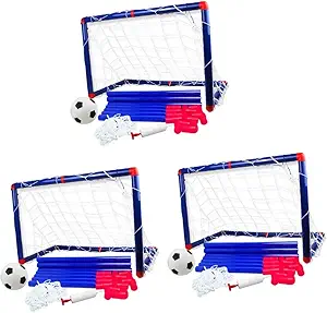 besportble 2 sets soccer goal net outdoor training game toy kid toys mini soccer goals backyard soccer goal 