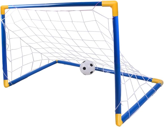 healeep portable frame soccer goal foldable small football child sports grid outdoor plastic football