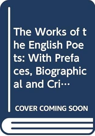 the works of the english poets with prefaces biographical and critical v 8 1st edition samuel johnson