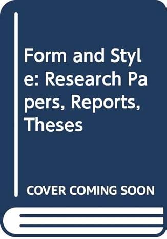form and style research papers reports theses 9th sprl edition carole slade 0395676584, 978-0395676585
