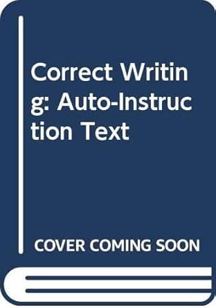 an auto instructional text in correct writing 2nd edition eugenia butler 0669958441, 978-0669958447