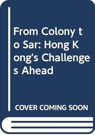 from colony to sar 1st edition leo tak hung chan 9622016715, 978-9622016712