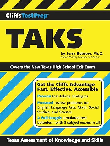 cliffstestprep taks 1st edition jerry bobrow 0764559400, 978-0764559402