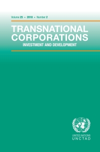 transnational corporations vol 25 no 2 1st edition  9211129338, 9789211129335