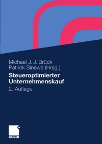 steueroptimierter unternehmenskauf 1st edition  3834917974, 9783834917973