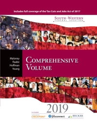 south western federal taxation 2019 comprehensive 1st edition david m maloney, william a raabe, william h