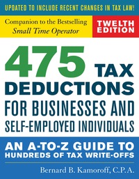 475 tax deductions for businesses and self employed individuals 1st edition bernard b kamoroff 1493032186,