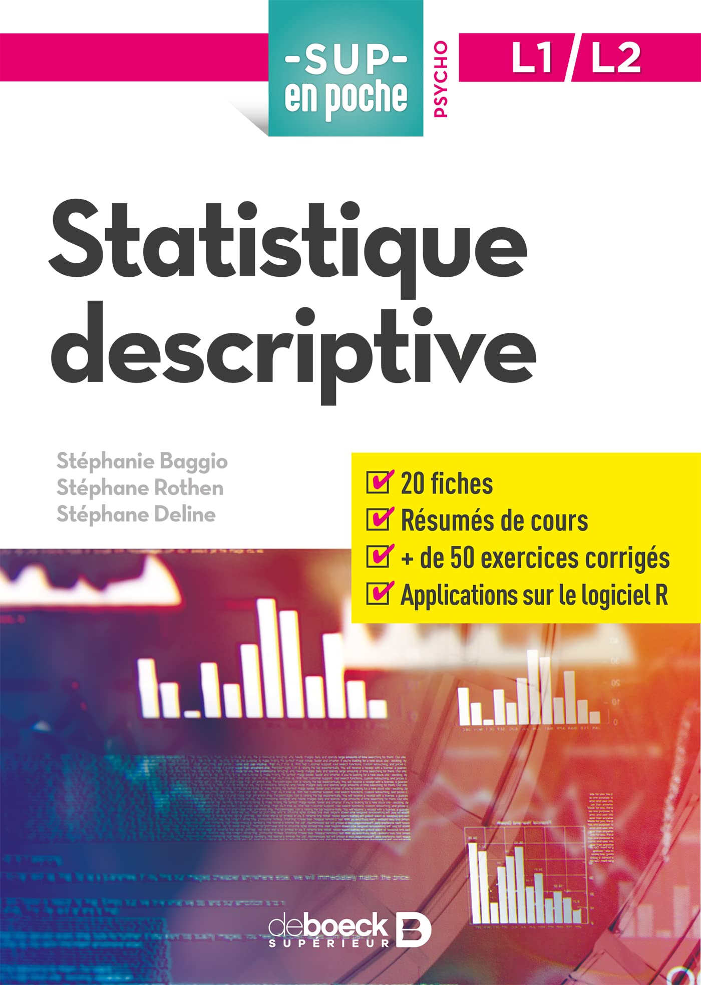 statistique descriptive 1st edition baggio, stéphanie, rothen, stéphane, deline 2807314910, 9782807314917