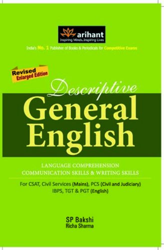 descriptive general english language comprehension communication skills and writing skills  s.p. bakshi