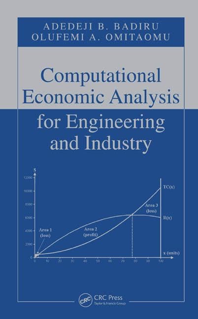 computational economic analysis for engineering and industry 1st edition badiru, adedeji b., omitaomu,
