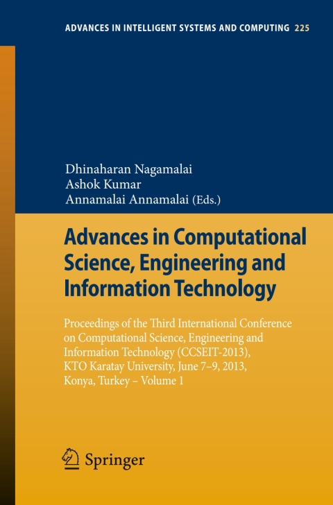 advances in computational science engineering and information technology 2nd edition author 3319009516,