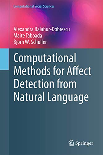 computational methods for affect detection from natural language 1st edition alexandra balahur dobrescu,