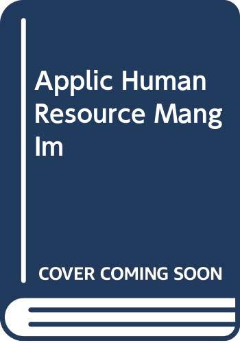 applic human resource mang im unknown author 0324007124, 9780324007121
