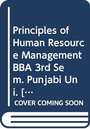 principles of human resource management bba 3rd sem punjabi uni  gupta shashi k., joshi rosy walia