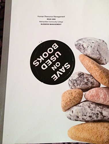 human resource management bsad 2600 metropolitan community college  mcc custom 1121878776, 9781121878778