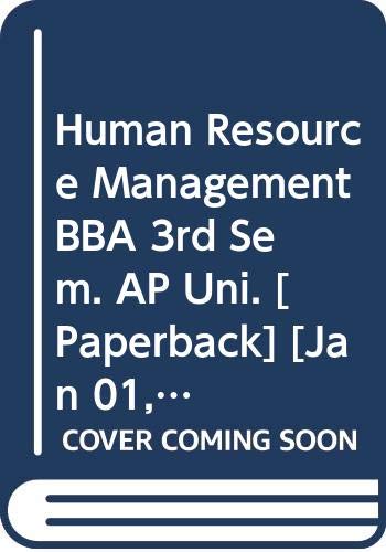 human resource management bba 3rd sem ap uni gupta shashi k., joshi rosy 9327266609, 9789327266603