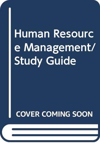 human resource management/study guide  french, wendell l. 0395370140, 9780395370148