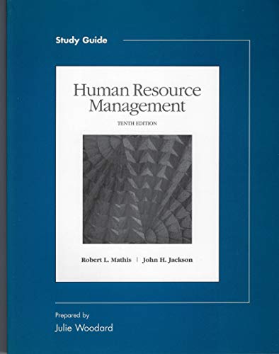 study guide to accompany human resource management with west group product booklet 10th edition mathis,