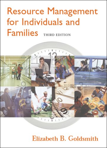 resource management for individuals and families 3rd edition goldsmith, elizabeth b. 0534628567, 9780534628567