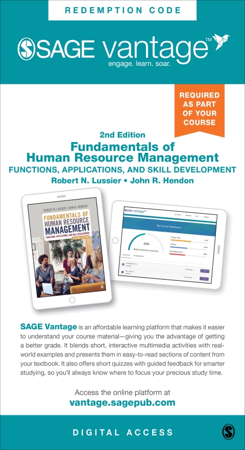 sage vantage fundamentals of human resource management functions applications and skill development 2nd