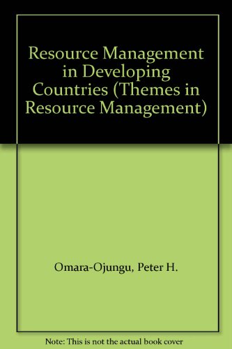 resource management in developing countries omara ojungu, peter h. 0470217995, 9780470217993