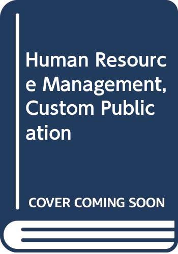 human resource management custom publication 5th edition cynthia d. fisher 0618495908, 9780618495900