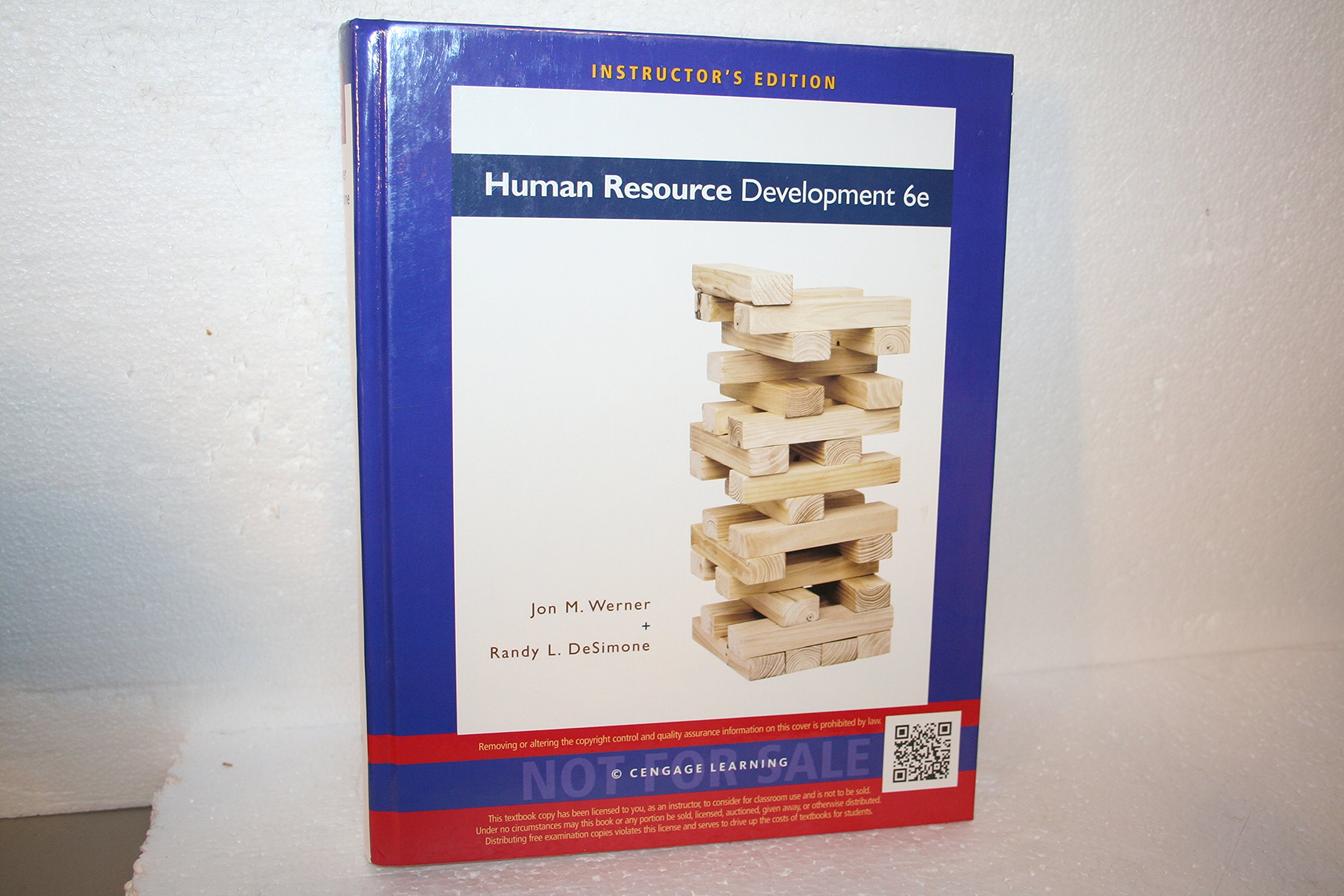human resource development 6e instructor s edition 6th edition jon m werner, randy l desimone 1133626440,