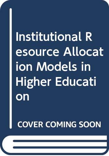institutional resource allocation models in higher education hussain, khateeb m 926411551x, 9789264115514
