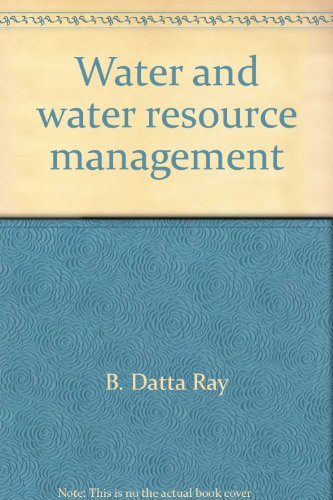 water and water resource management  b. datta ray 8171171737, 9788171171736