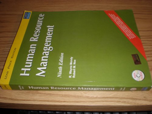 human resource managment 9th edition r. wayne mondy, robert m. noe 8177583816, 9788177583816