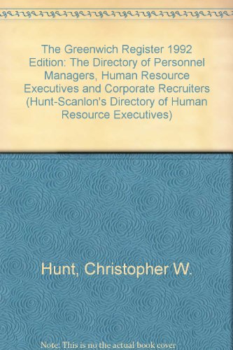 the greenwich register 199dition the directory of personnel managers human resource executives and corporate