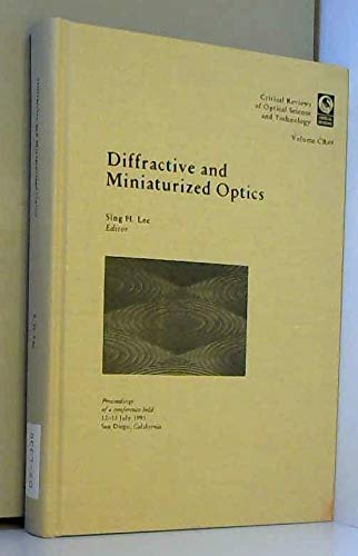 diffractive and miniaturized optics proceedings of a conference held 12 13 july 1993 san diego california 