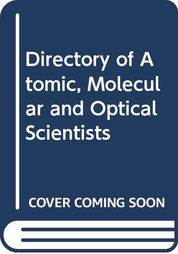 directory of atomic molecular and optical scientists  national research council 0309036968, 9780309036962