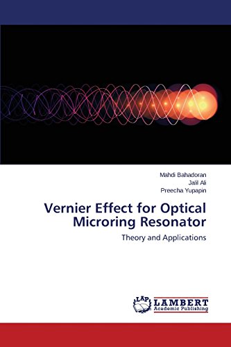 vernier effect for optical microring resonator 1st edition bahadoran mahdi, ali jalil, yupapin preecha