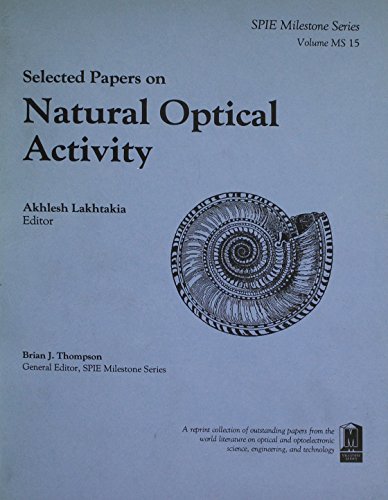 selected papers on natural optical activity  akhlesh lakhtakia 0819404365, 9780819404367