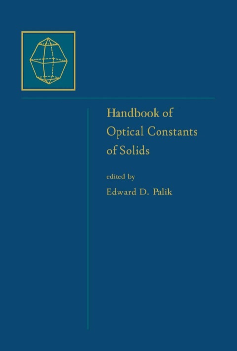 handbook of optical constants of solids set handbook of thermo optic 3rd edition palik, edward d. 012544415x,