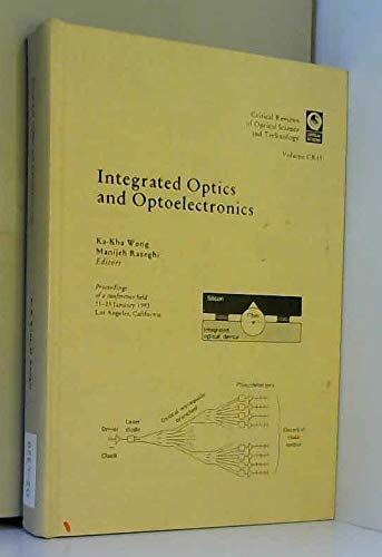 integrated optics and optoelectronics proceedings of a conference held 21 23 january 1993 los angeles