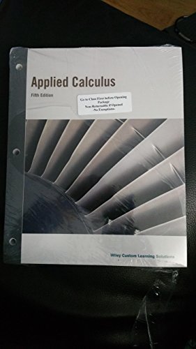 applied calculus  hughes hallett 1119002885, 9781119002888