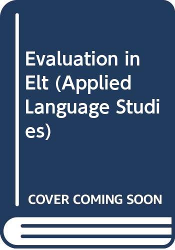 evaluation in elt  weir, cyril j., roberts, jon 0631165711, 9780631165712