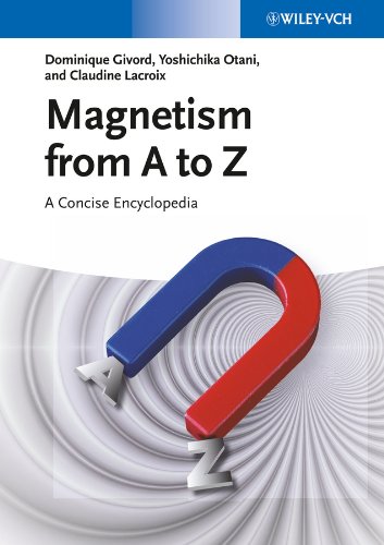 magnetism from a to z 2012 edition js miller 3527306579, 9783527306572