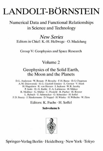 geophysics of the solid earth the moon and the planets 1985 edition bosum, w., busse, f.h., chapman, d.s.,
