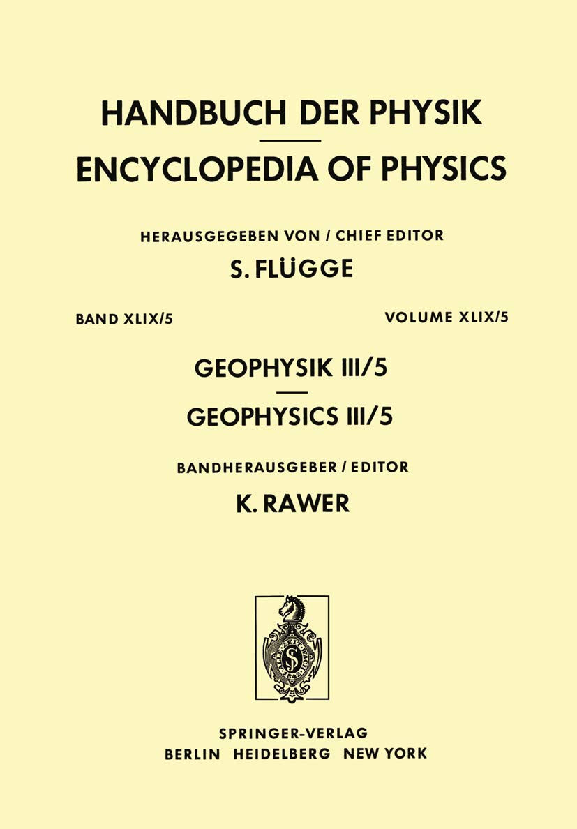 geophysik iii / geophysics iii teil v / part v 1st edition alpert, ja. l., breus, t. k., gringauz, k. i.,