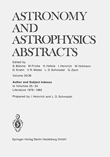 author and subject indexes to volumes 25 34 literature 1979 1983 1st edition n/a 3540136517, 9783540136514